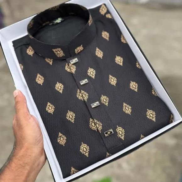 Premium Afsan Cotton Black